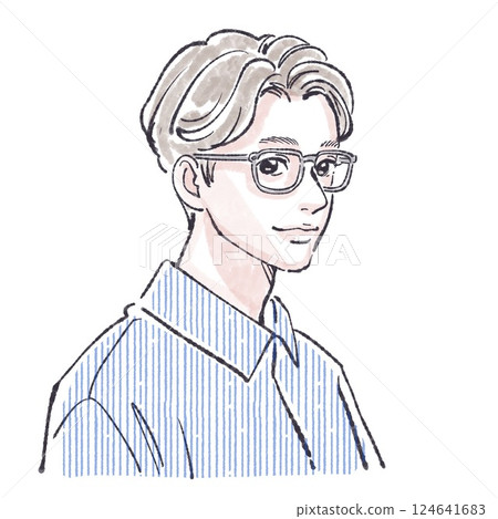 Men and boys illustration material set 124641683