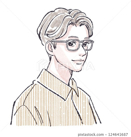 男女的插圖材料集 124641687