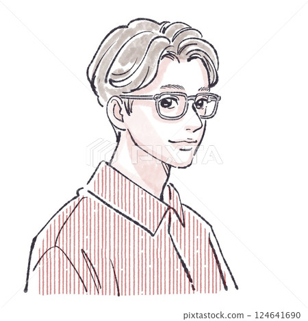 男女的插圖材料集 男女的插圖材料集 124641690