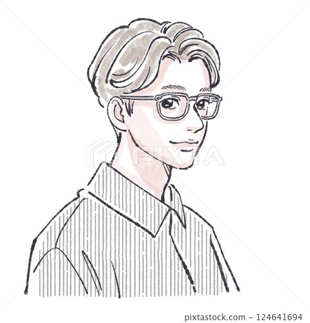 Men and boys illustration material set 124641694