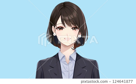 Illustration material of women and girls Illustration material of women and girls 124641877