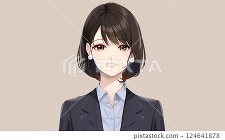 婦女和女孩插畫素材 婦女和女孩插畫素材 124641878