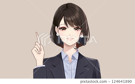Illustration material of women and girls Illustration material of women and girls 124641890