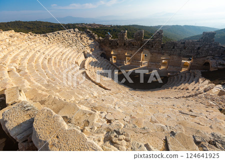 Preserved ruins of antique Odeon used as bouleuterion in Kibyra, Turkey Preserved ruins of antique Odeon used as bouleuterion in Kibyra, Turkey 124641925