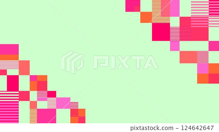 幾何框架,正方形,邊框,彩色,薄荷綠 幾何框架,正方形,邊框,彩色,薄荷綠 124642647