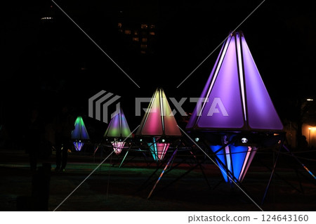 山下公園的燈飾 山下公園的燈飾 124643160