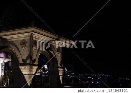 橫濱山下公園印度水塔的夜景 橫濱山下公園印度水塔的夜景 124643161