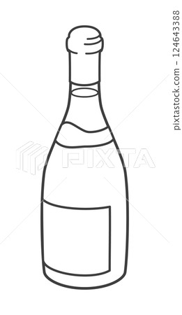 葡萄酒（勃根地風格瓶） 124643388