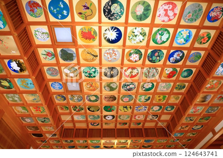 Ceiling painting at Ojo-in Temple, Tachibana-dera Temple, Asuka Village 124643741