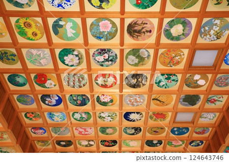 明日香村橘寺大上院天花板繪畫 明日香村橘寺大上院天花板繪畫 124643746