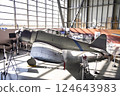 A landscape with an airplane 124643983