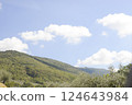 Mountain and blue sky 124643984