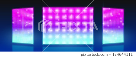 LED screen stage background 124644111