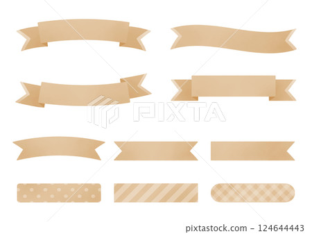 Set of 10 ribbon frames_brown 124644443