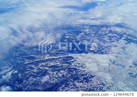 鳥瞰雪景 124644678