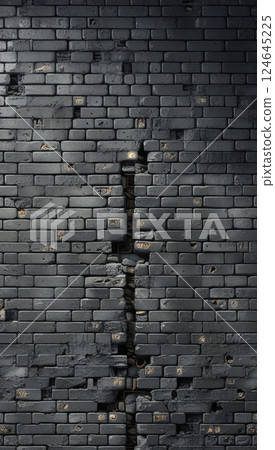 Anime style textured brick pattern background 124645225