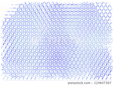 水彩藍、淡藍、紫色幾何圖案及小圖案 124647367