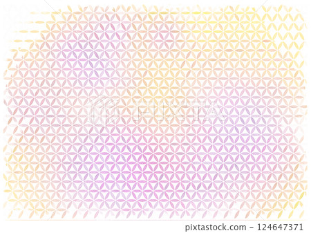 Watercolor yellow and pink, colorful, geometric and small pattern 124647371