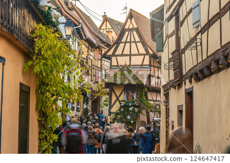 Eguisheim old town city skyline, cityscape of France. in winter Eguisheim old town city skyline, cityscape of France. in winter 124647417