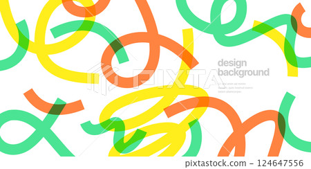 Background with wavy colored shapes. 124647556