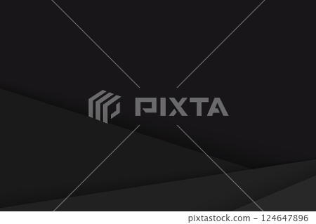 Black paper layer background. Abstract with solid black paper cut layers. Black paper layer background. Abstract with solid black paper cut layers. 124647896