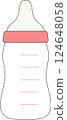 空奶瓶，直立 124648058