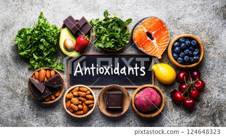 Healthy Antioxidant-Rich Foods for a Nutritious Diet 124648323