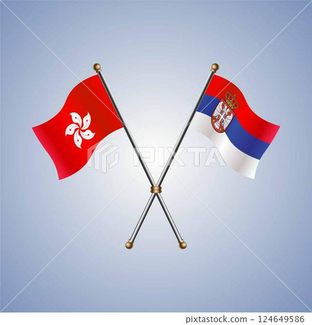 Hong Kong and Serbia flag relations 124649586