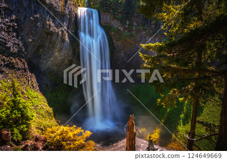 Salt Creek Falls in Oregon Cascade Range, USA 124649669