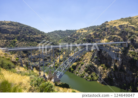 Puente de Requejo bridge, Pino del Oro, Castile and Leon, Spain 124649847