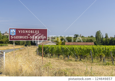 Typical vineyards Saint-Georges-Saint-Emilion region, Bordeaux, Aquitaine, France Typical vineyards Saint-Georges-Saint-Emilion region, Bordeaux, Aquitaine, France 124649857