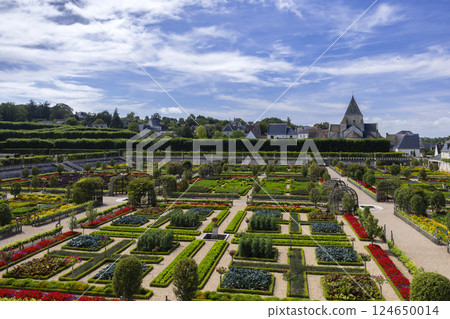 Chateau de Villandry, UNESCO World Heritage Site, Villandry, Indre-et-Loire, Pays de la Loire, France 124650014