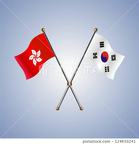 Hong Kong and South Korea flag relations Hong Kong and South Korea flag relations 124650241