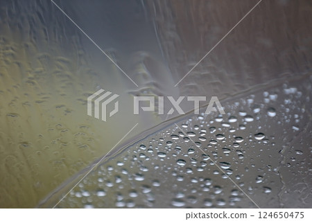 Water drop on the windshield 124650475