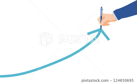 Illustration of a roadmap to achieving your goals 124650695