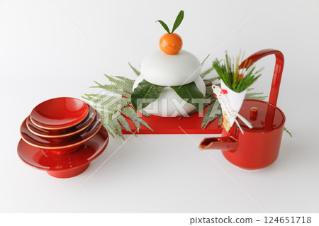 火燒餅和陶罐 124651718