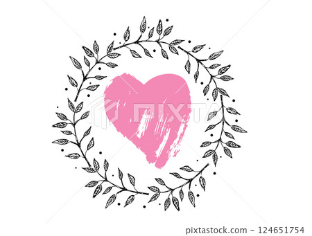 heart, red, icon 124651754