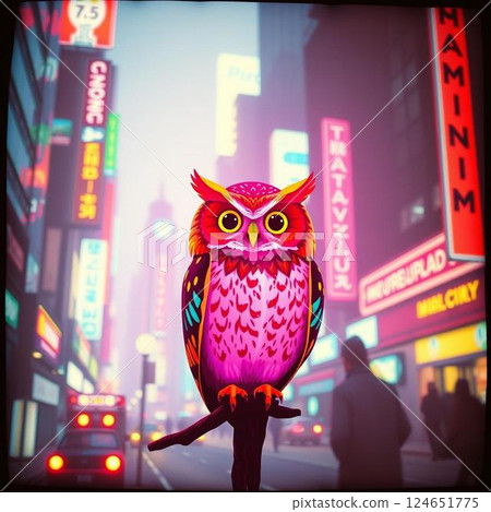 貓頭鷹   124651775