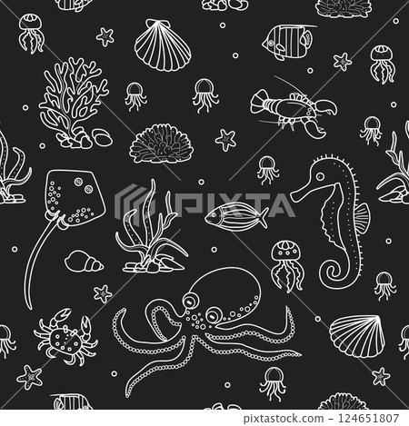 Pattern Underwater Seabed Ocean Sea Marine habitat 124651807