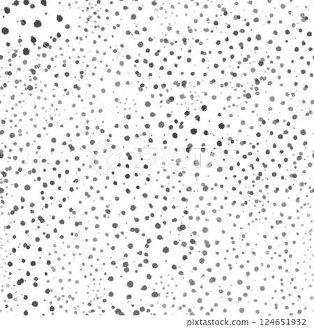 Illustration of seamless black dot pattern with different hand-drawn grunge rounded spots on white background. Illustration of seamless black dot pattern with different hand-drawn grunge rounded spots on white background. 124651932