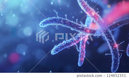 Close up view of a dna molecule structure showing helix and nucleotide patterns 124652351