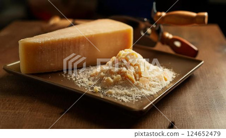Richly flavored Parmesan cheese/powdered cheese 2 Richly flavored Parmesan cheese/powdered cheese 2 124652479