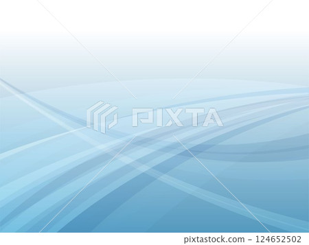 美麗的波浪線摘要背景素材_藍色 124652502