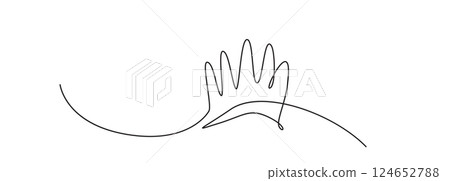 Continuous Thin Line Crown, Minimalist Crowns Drawing, One Line Art King Symbol 124652788
