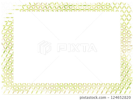 水彩黃綠褐色幾何小圖案框 水彩黃綠褐色幾何小圖案框 124652820