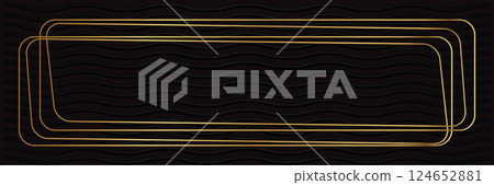 Luxury gold frame, art deco black golden border. Geometric Gatsby - style background Luxury gold frame, art deco black golden border. Geometric Gatsby - style background 124652881