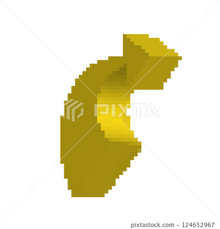 Pixel arrow icon, 8 bit computing pointer, retro style directional cursor, bit arrow Pixel arrow icon, 8 bit computing pointer, retro style directional cursor, bit arrow 124652967