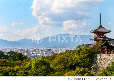 Kiyomizu-dera temple in Kyoto Kiyomizu-dera temple in Kyoto 124653523