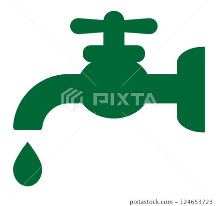 水圖標綠色 124653723