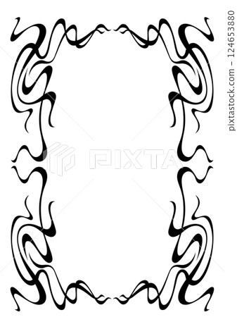 Frame in art nouveau style. Decorative curl element. Frame in art nouveau style. Decorative curl element. 124653880